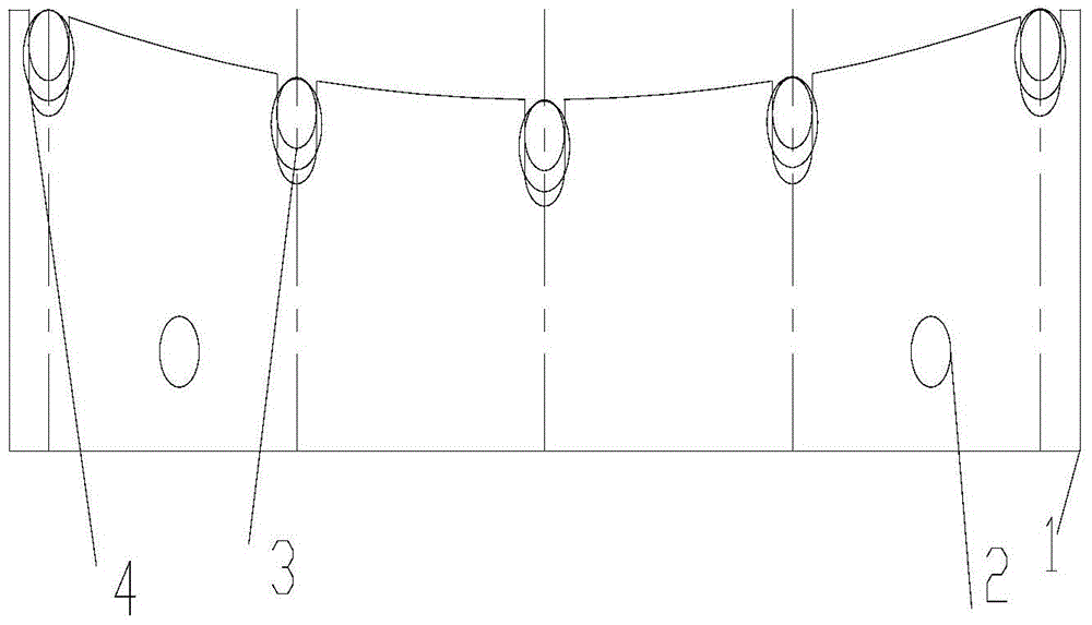 Parabolic mirror hot-bending forming mold for trough-type solar concentrating heat collector and manufacturing method