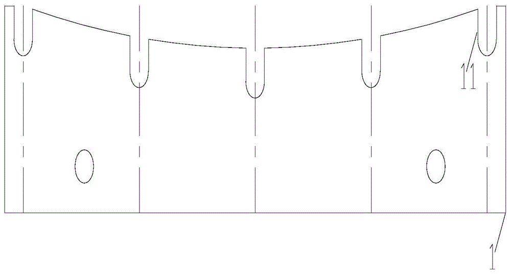 Parabolic mirror hot-bending forming mold for trough-type solar concentrating heat collector and manufacturing method