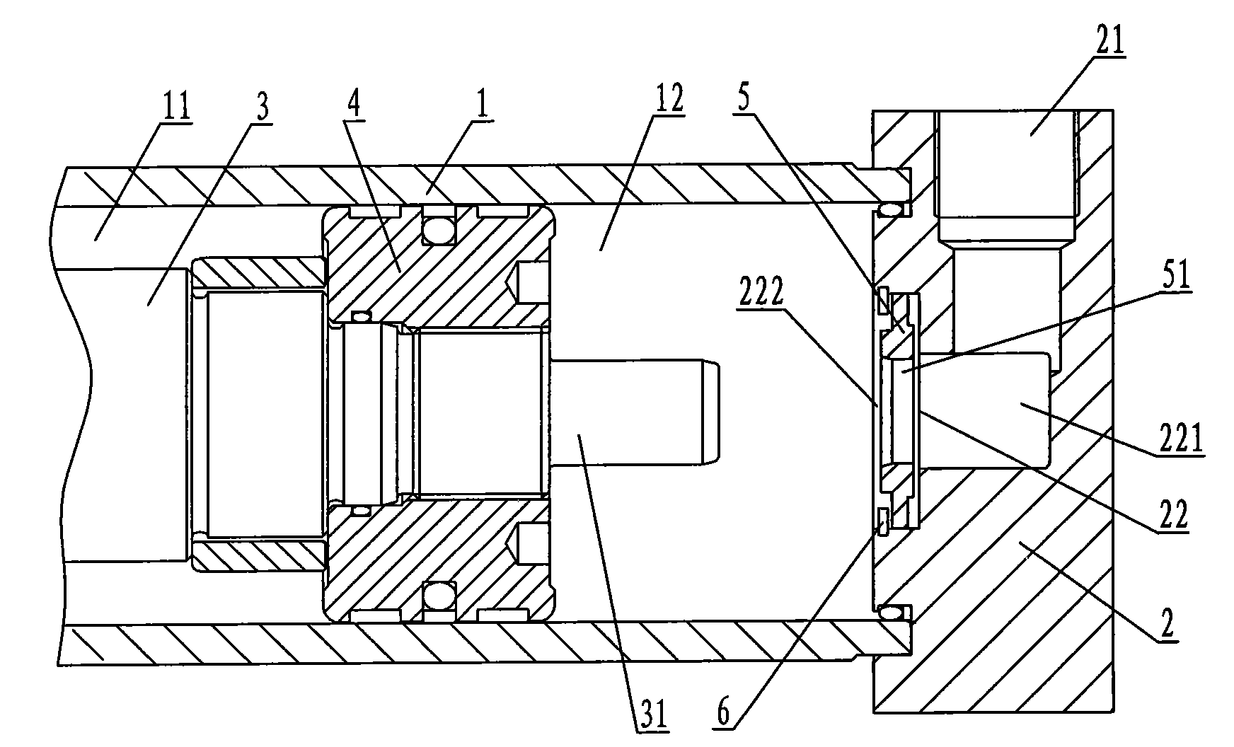 Floating-type cushion cylinder