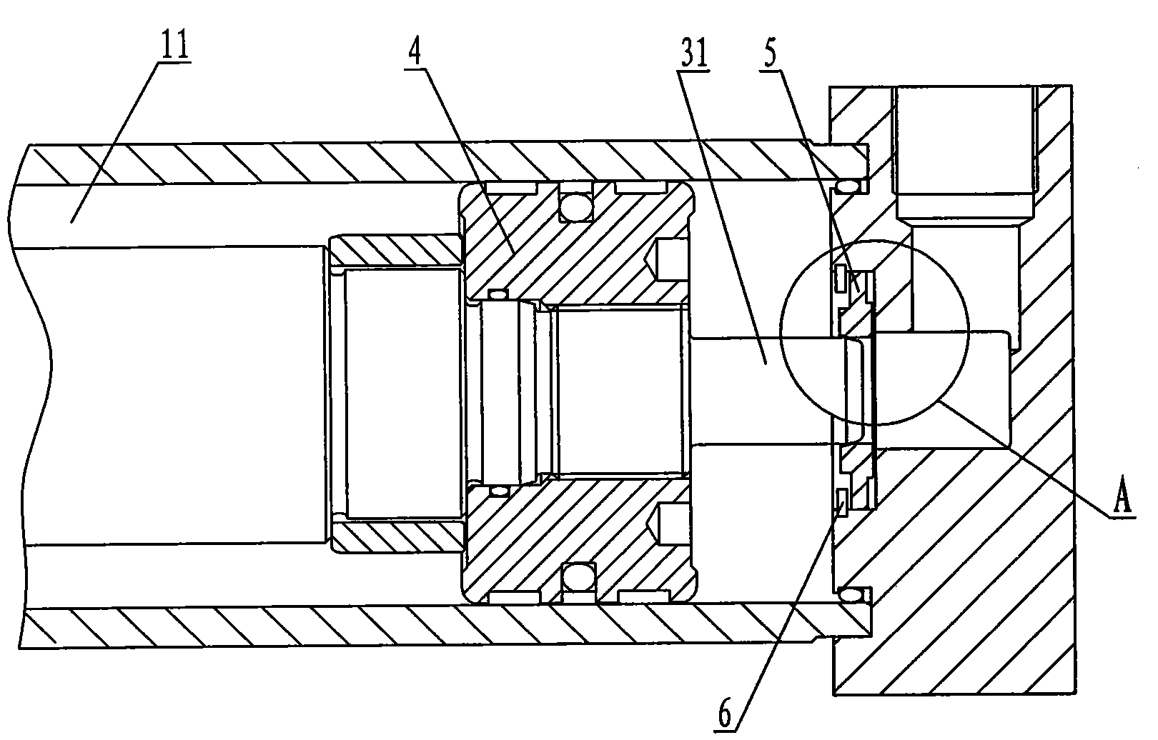 Floating-type cushion cylinder