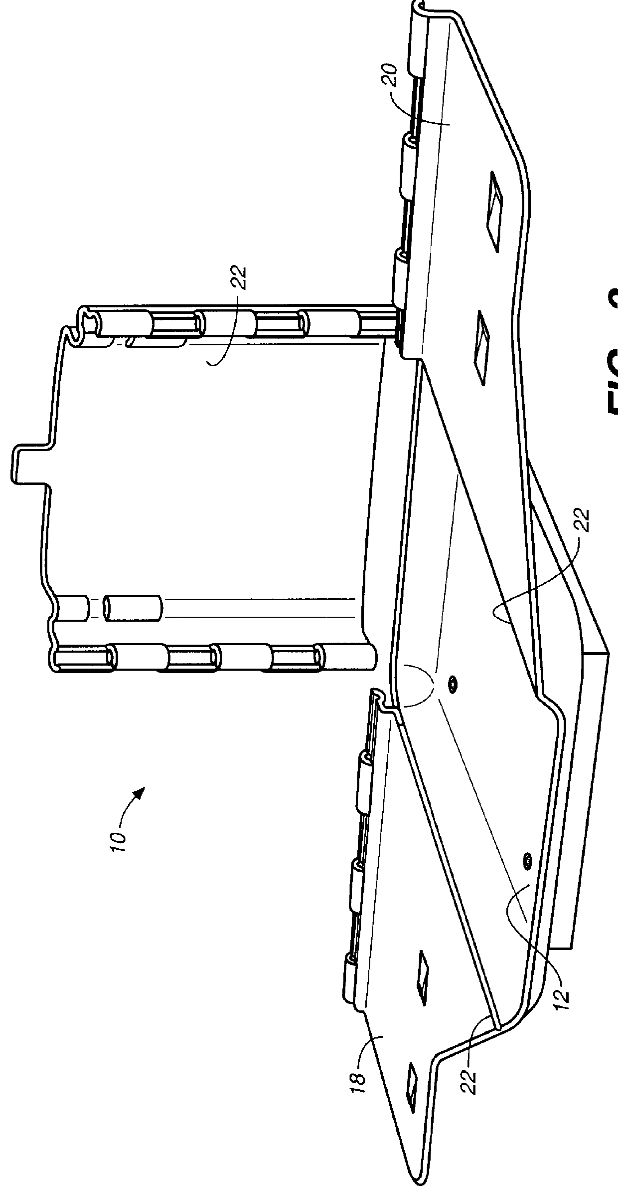 Plastic bag rack