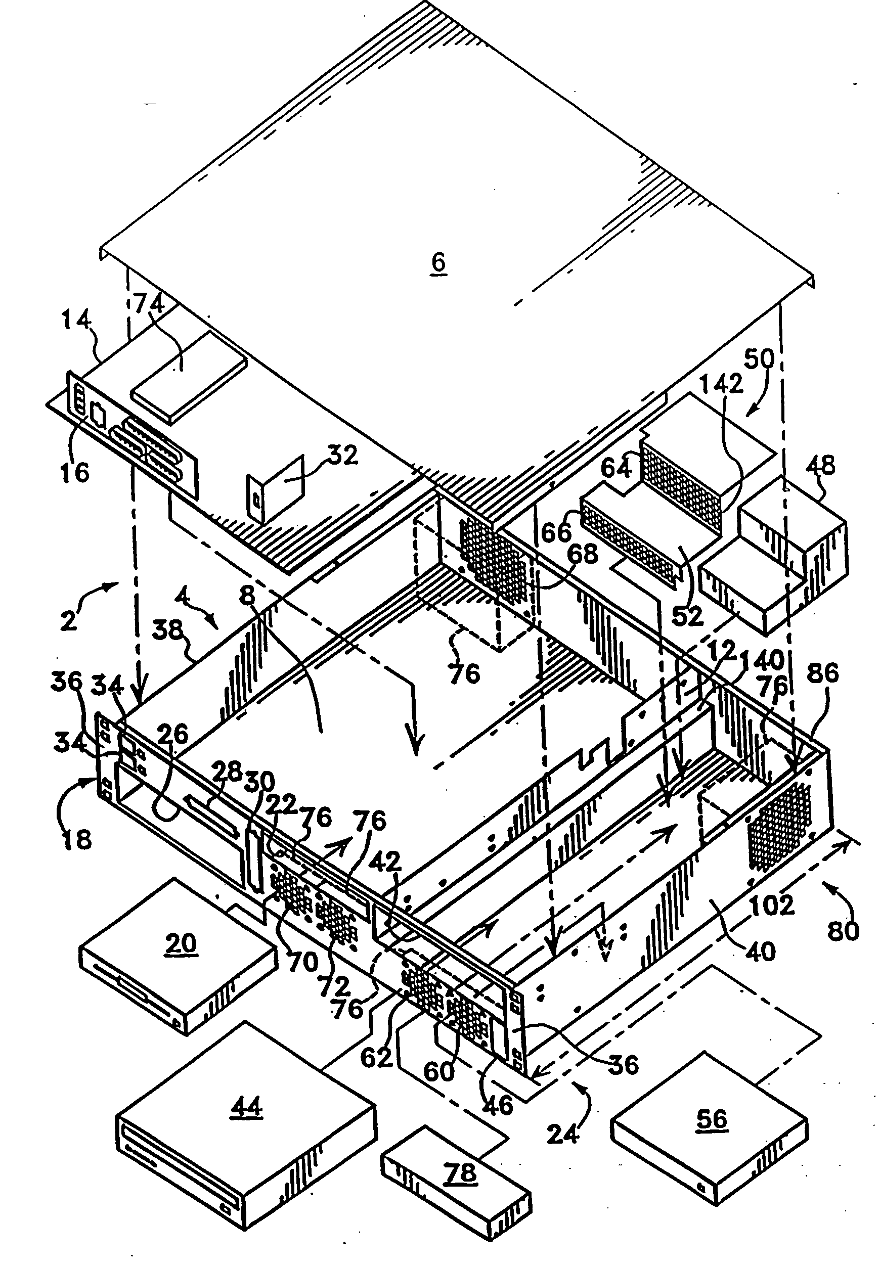 High density computer equipment storage system