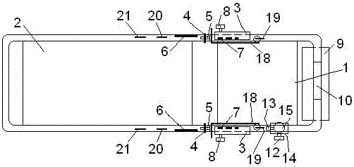 Device for carrying bedridden patient in residential building elevator room