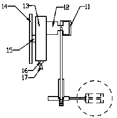 Automatic adjustment device for rearview mirror angle of large vehicles