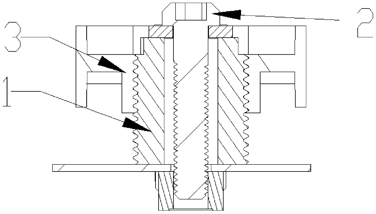 Manual three-way tolerance adjuster and application and installation method thereof