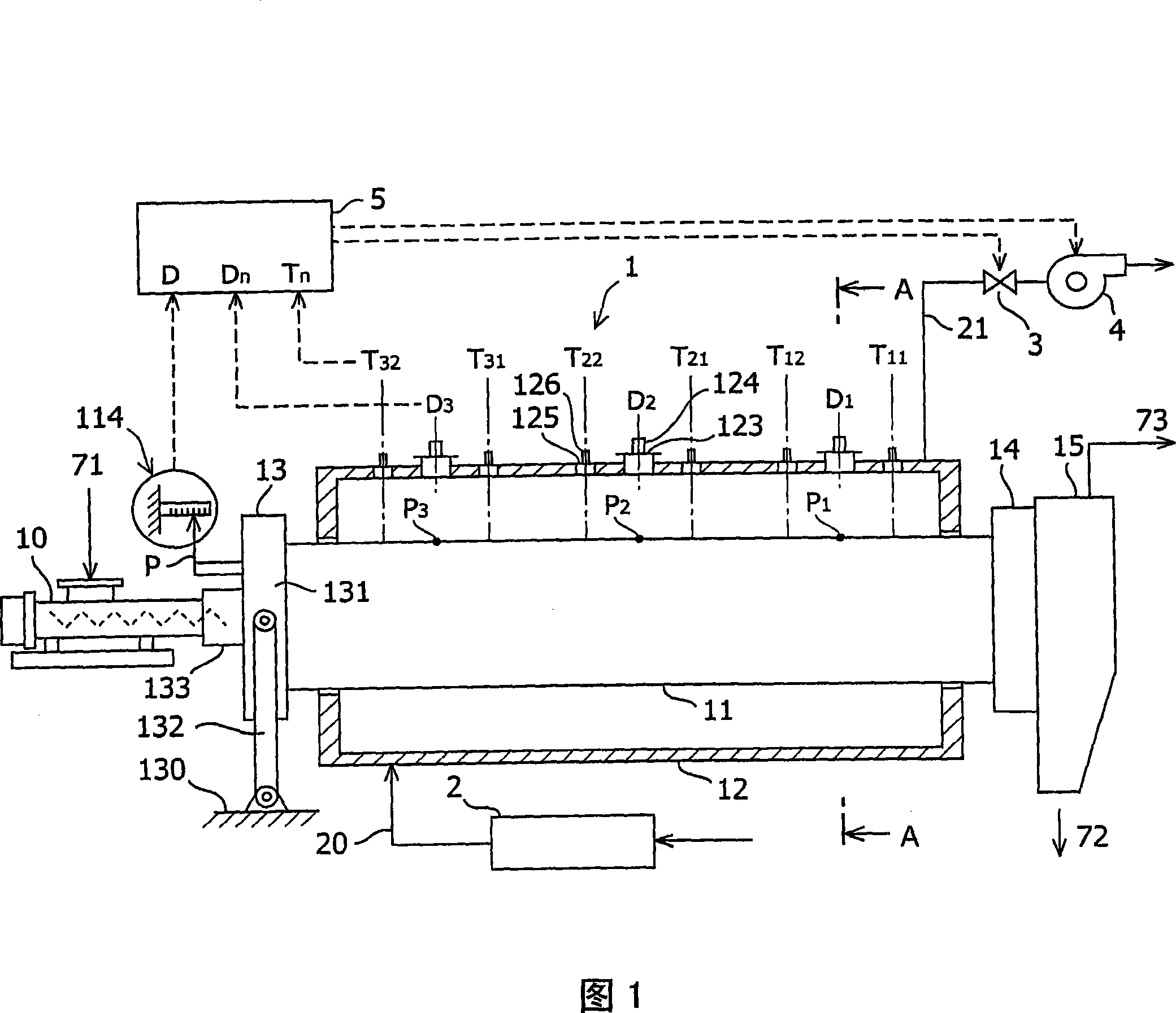 External heating rotary kiln and operation method thereof