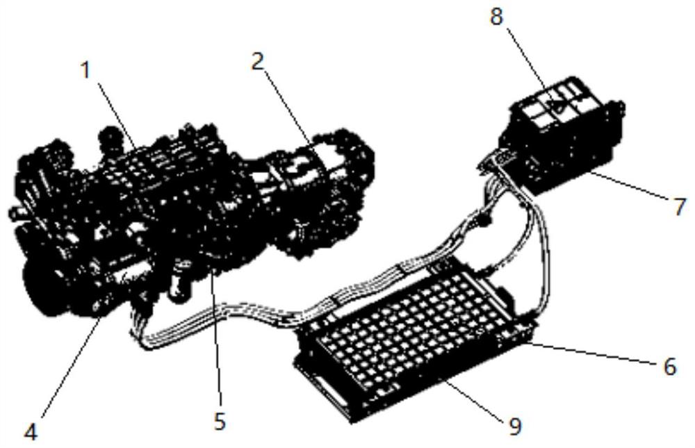 Front-end wheel train driving power generation system and method and vehicle