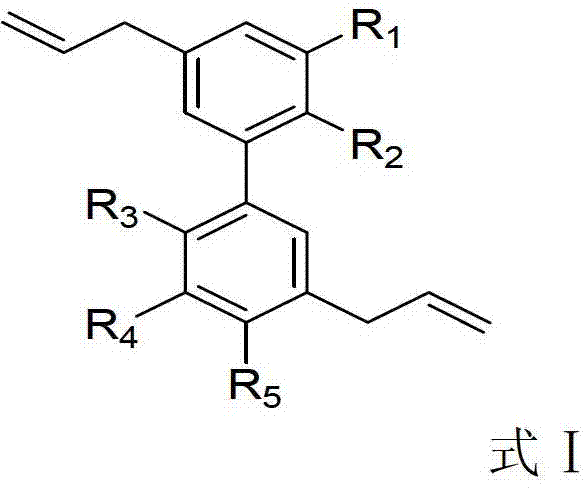 Magnolol derivative, honokiol derivative and preparation method and application thereof