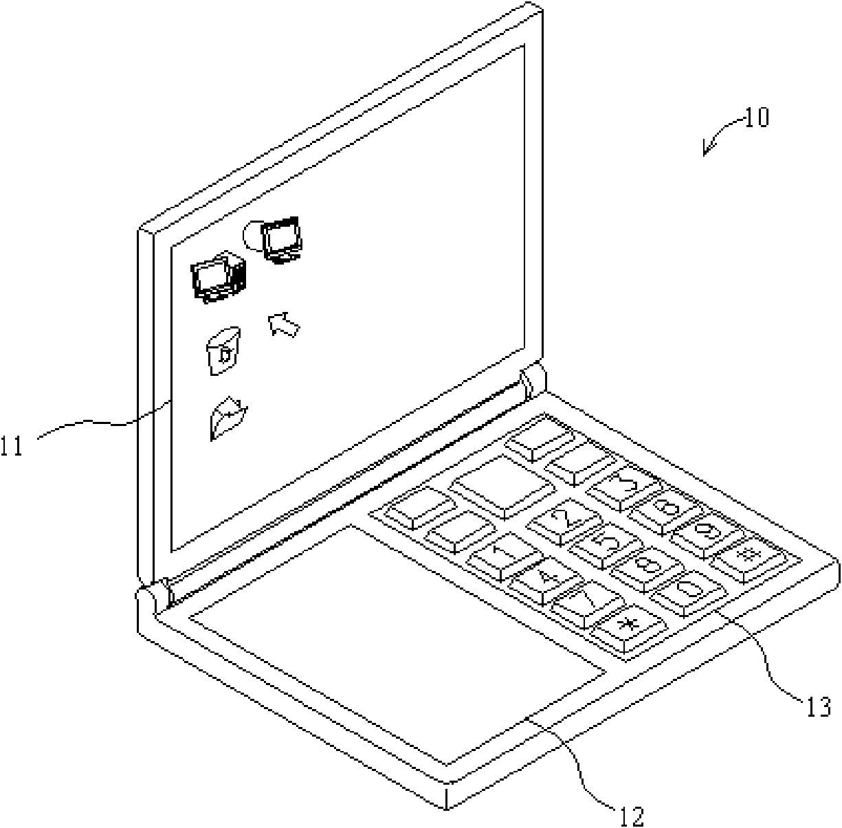 Laptop with picture browsing function