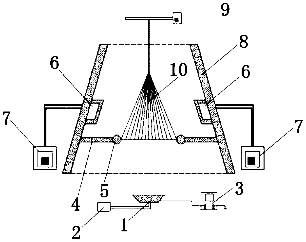 A method and device for preparing oriented electrospun nanofiber yarns from a magnetic field