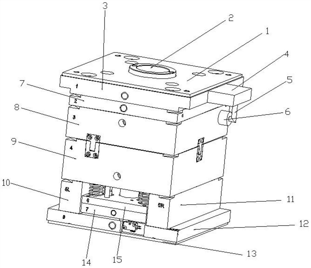 Injection molding device for processing plastic protective cap and working method thereof