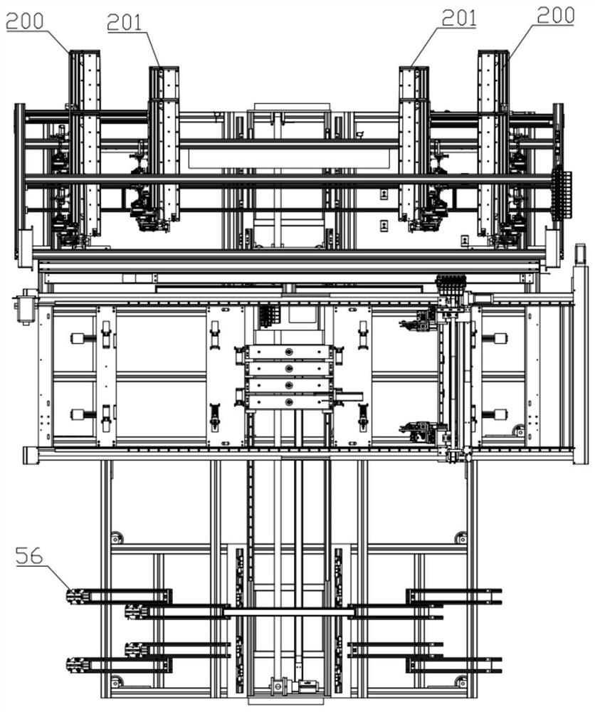 A high-efficiency flexible double-applicator head frame gluer