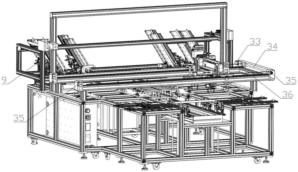 A high-efficiency flexible double-applicator head frame gluer