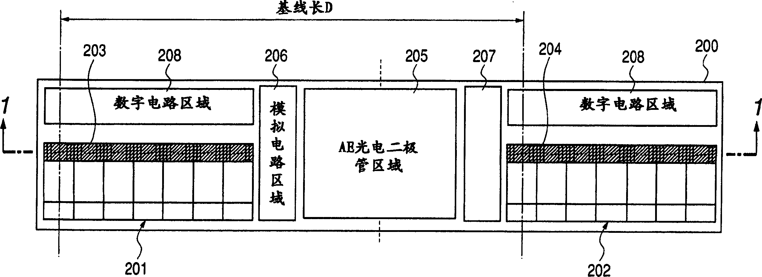 Solid camera device and camera using same