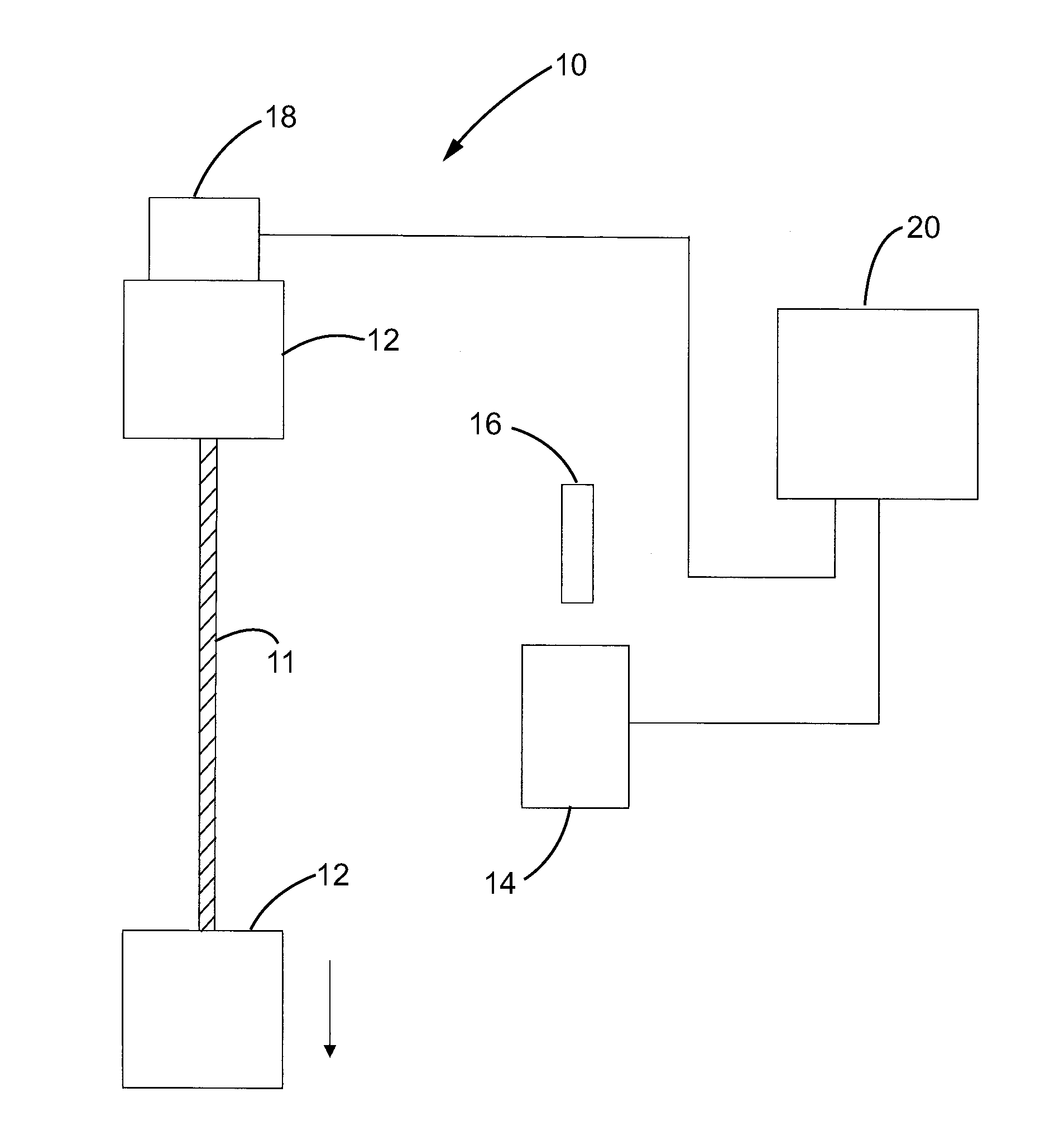 Method and system for measuring strain in twisted cord