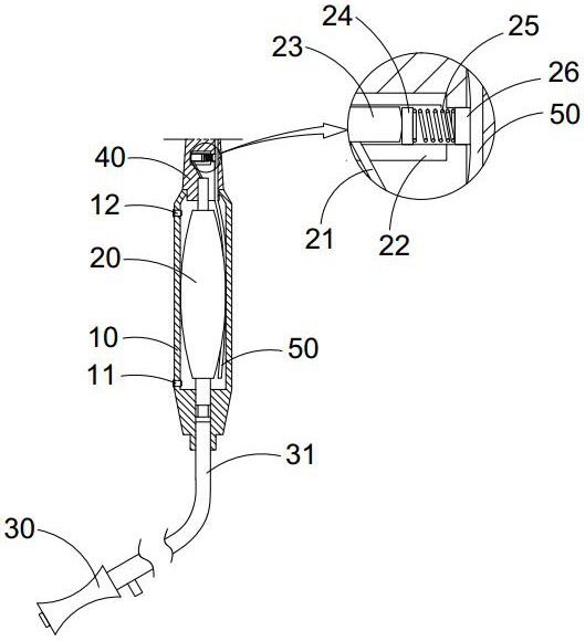 Post-operative nursing device for otology and laryngology