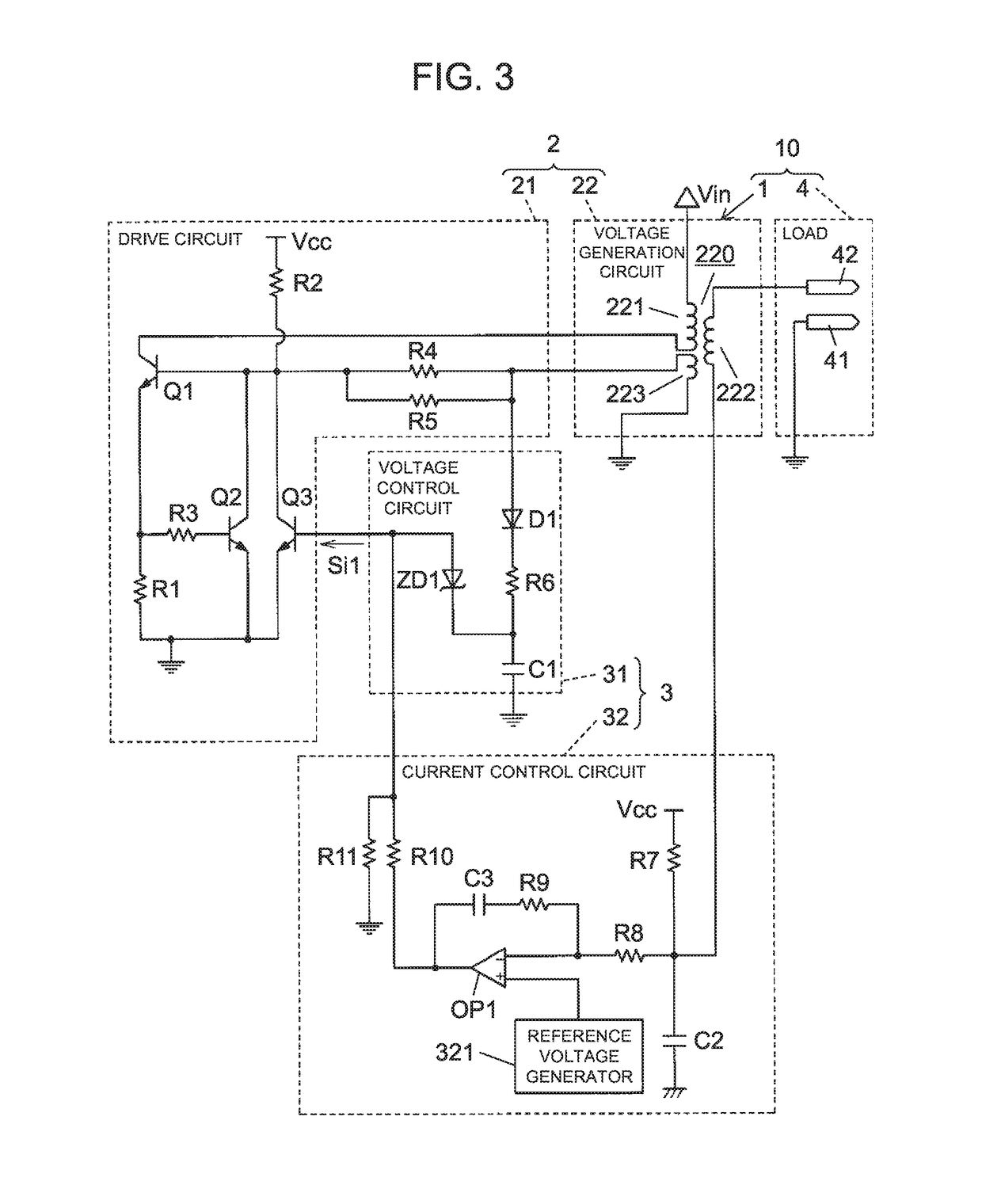 Voltage application device and discharge device