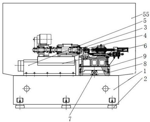 Special machine for fine boring of pin holes in crankshafts