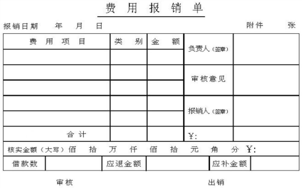 Reimbursement file generation method, device and system, electronic equipment and storage medium