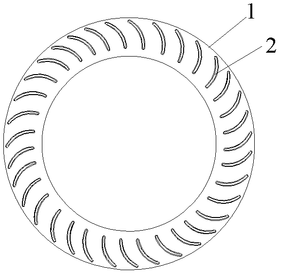 A kind of impeller structure and cross-flow fan