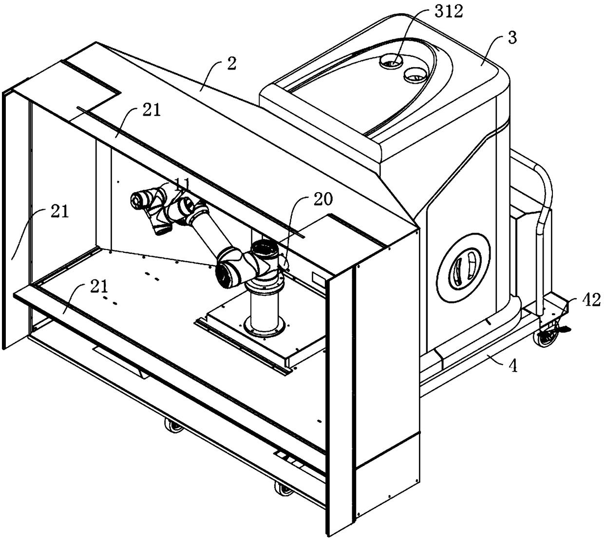 Dust removing device for electric cabin of vehicle and method thereof