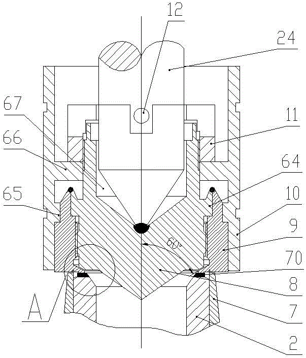 High-temperature high-pressure safety valve with combined adjustable elastic seal disc