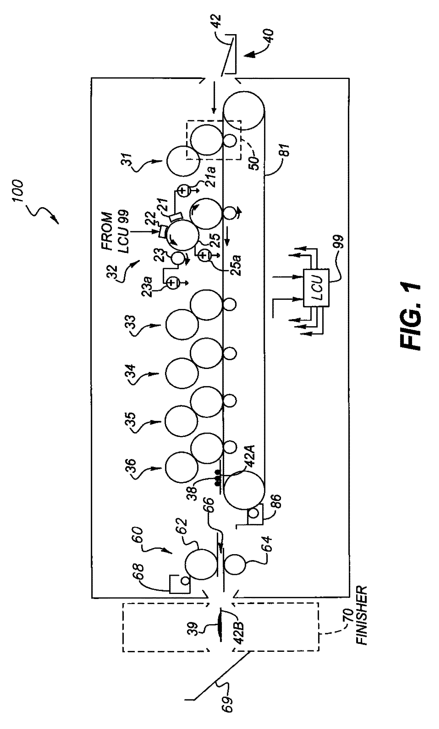 Depositing texture on receiver