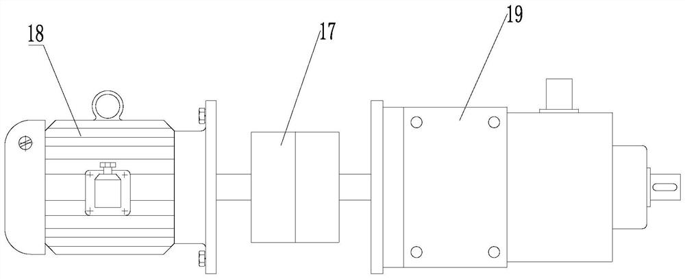 Connecting structure of inner shaft oil pump motor