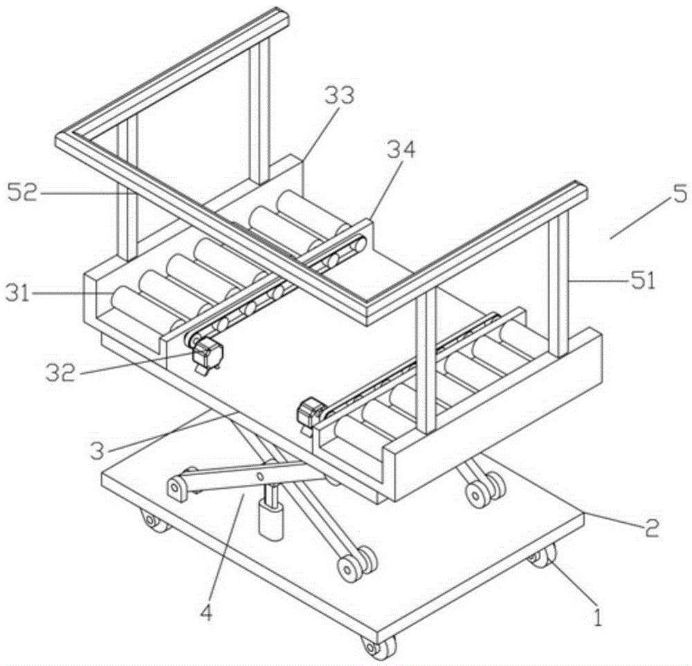 Automatic loading-unloading and conveying device for tray