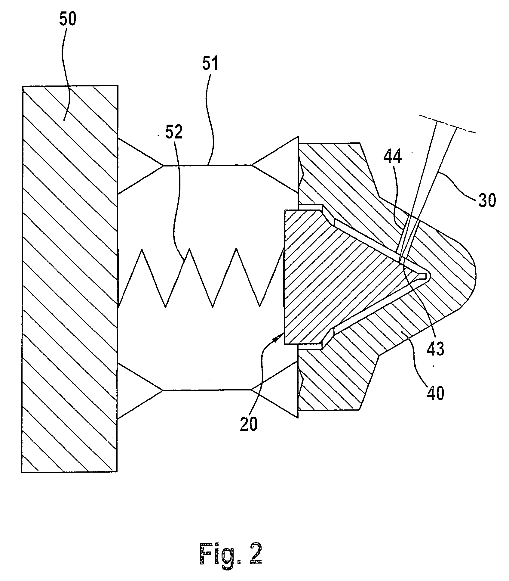 Method and device for laser drilling in a process gas atmosphere