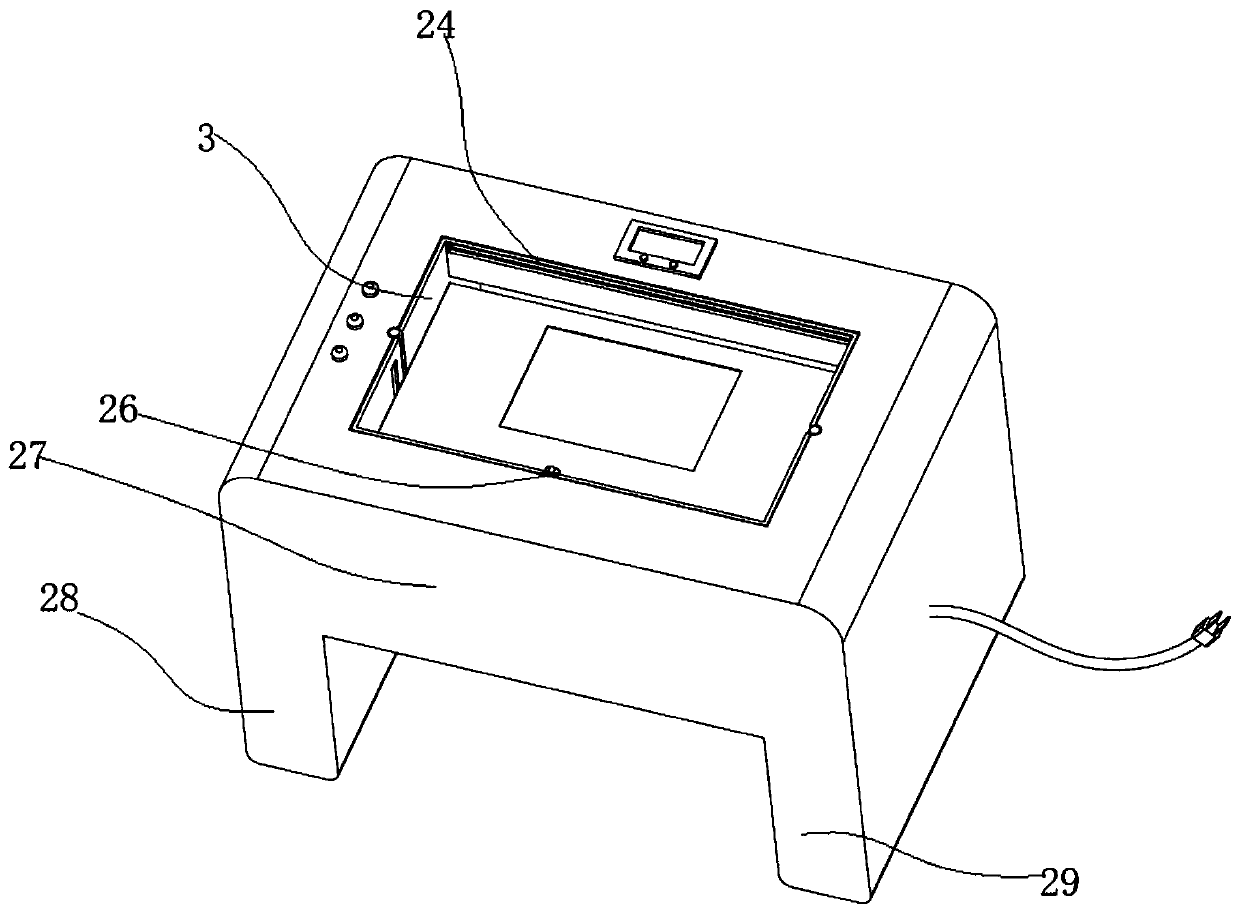 Intelligent hidden computer desk