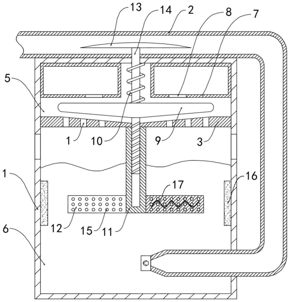 Tail gas treatment device for underground engineering construction machinery