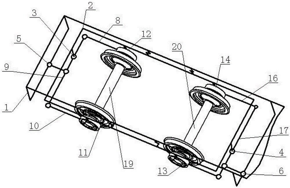 Forced guide mechanism for bogie