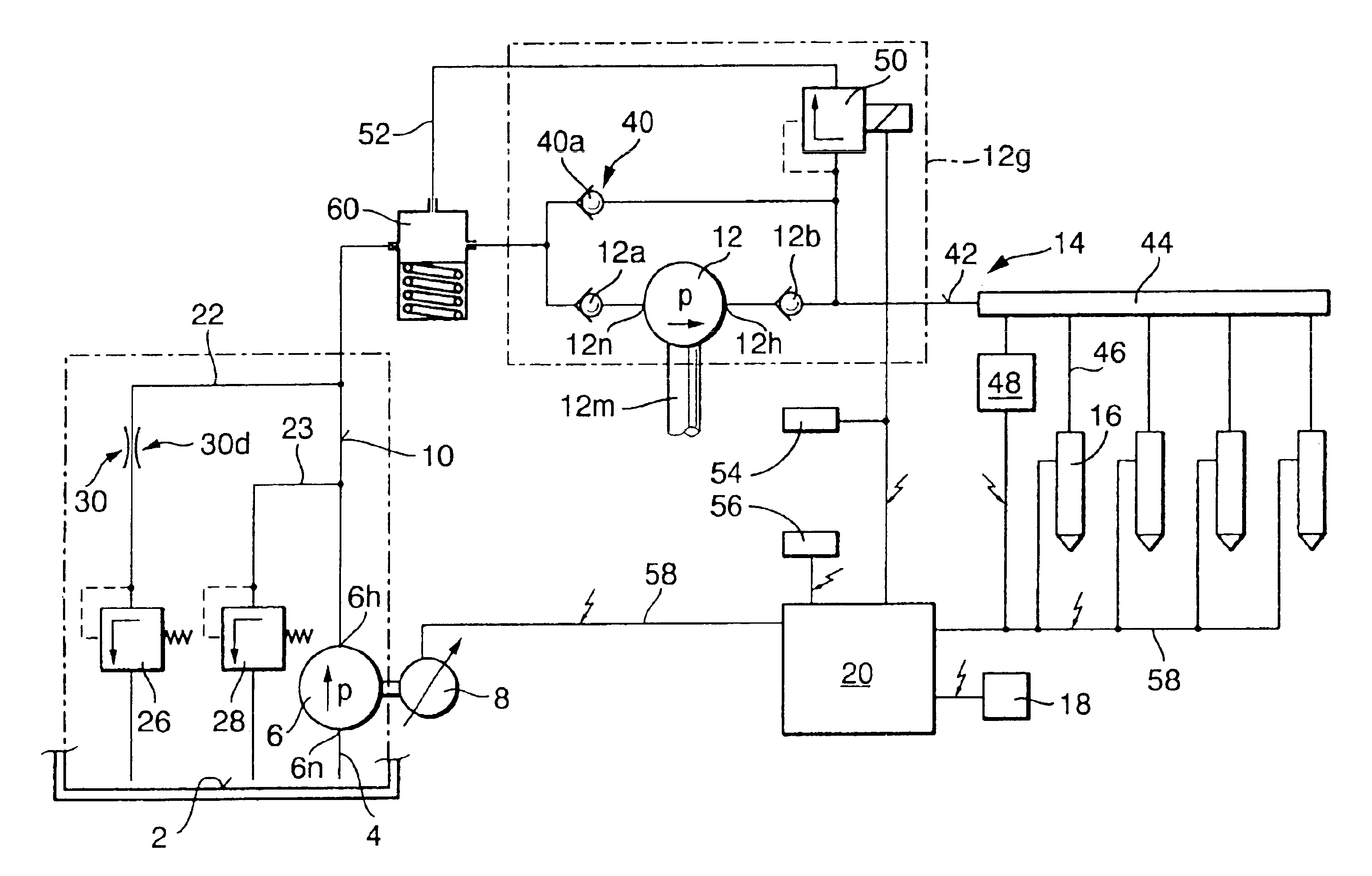 Fuel supply system of an internal combustion engine