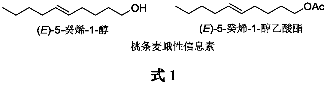 Method for synthesizing sex pheromone of anarsia lineatella