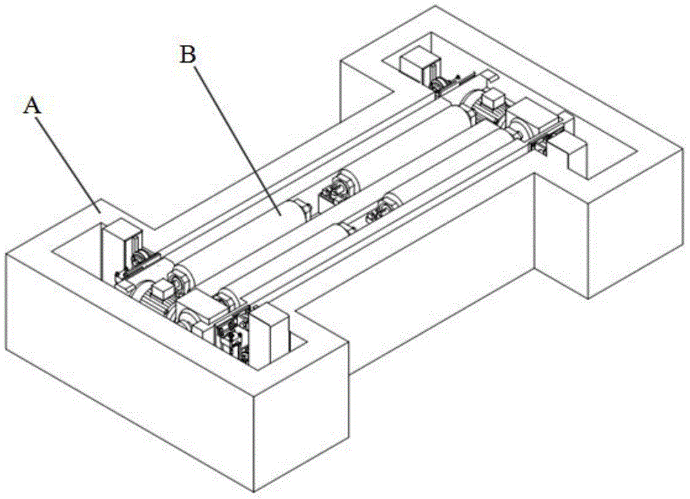 Oil cylinder lifting type lift brake test platform