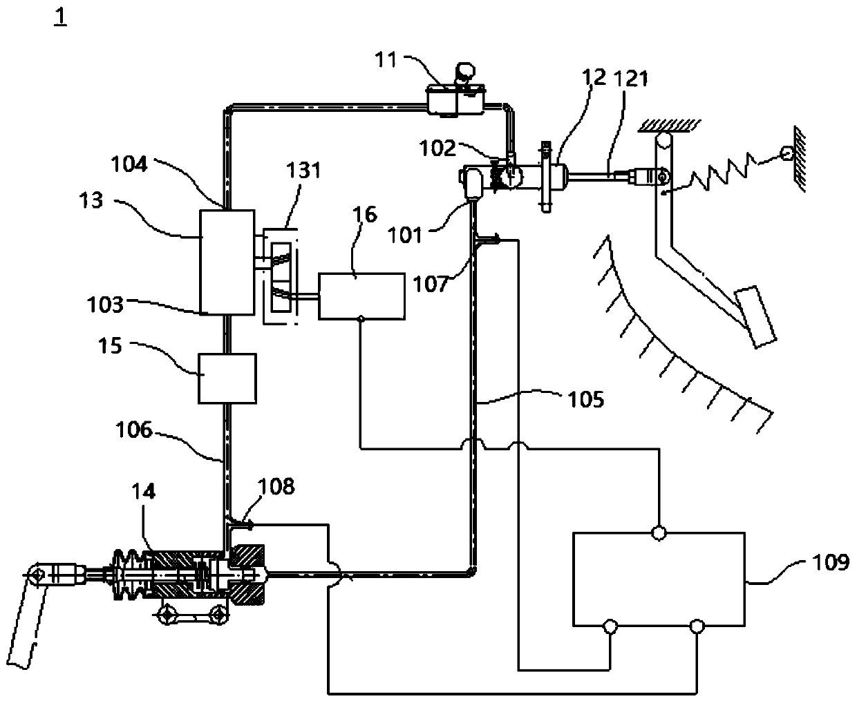 Clutch power assisting system for vehicle and vehicle with same