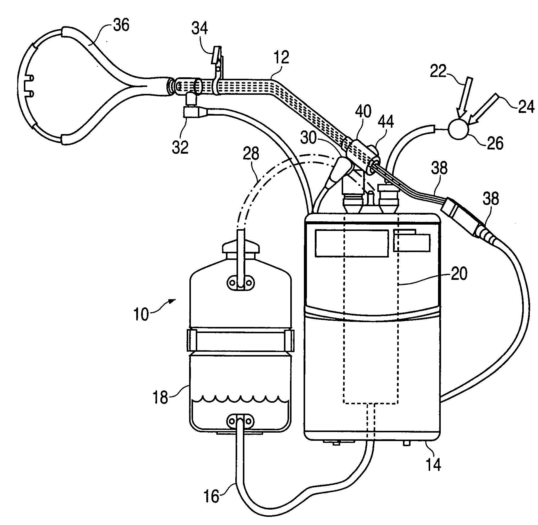 High flow respirator circuit