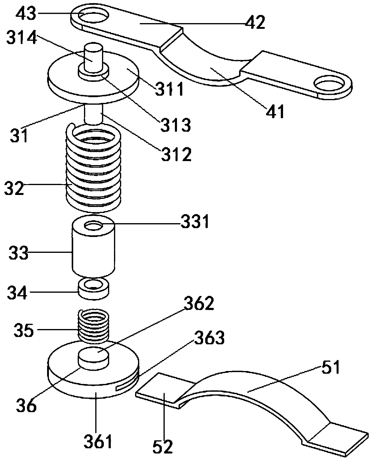 Punching machine for processing automobile parts