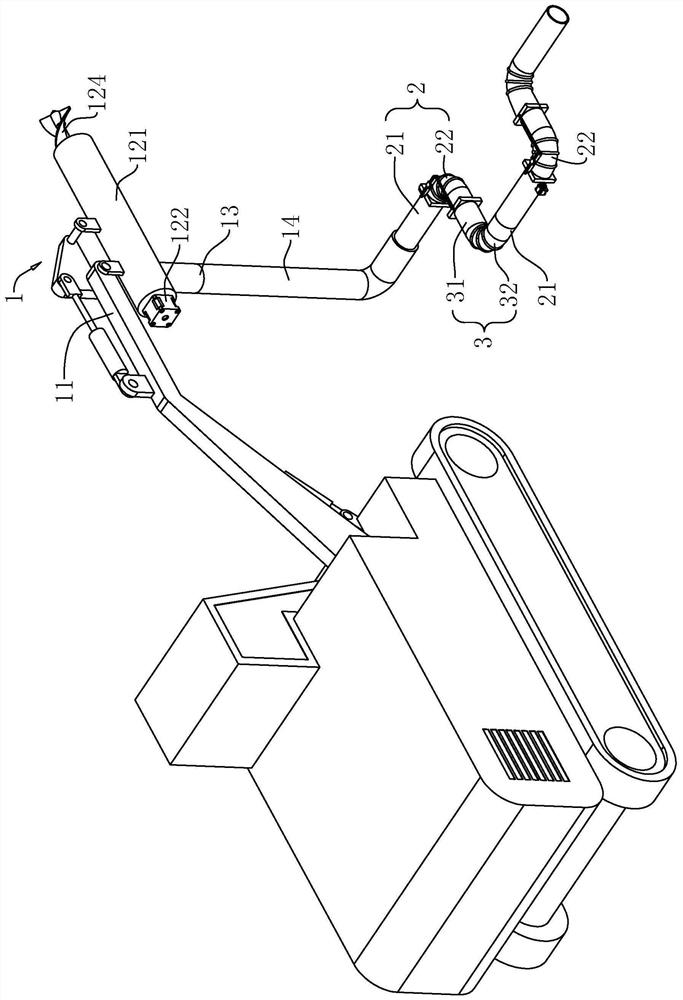 Conveying mechanism moving along with soil sampling mechanism