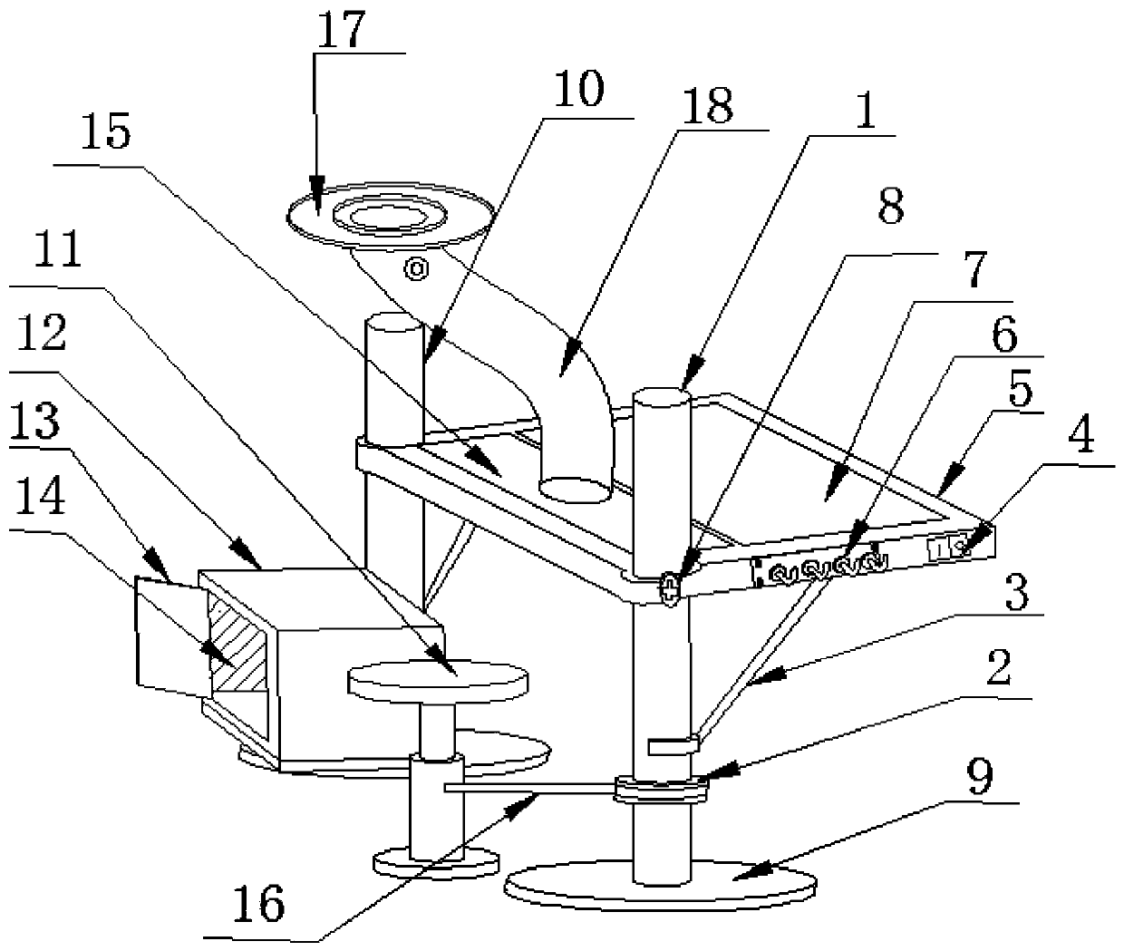 Supporting device for assisting feeding