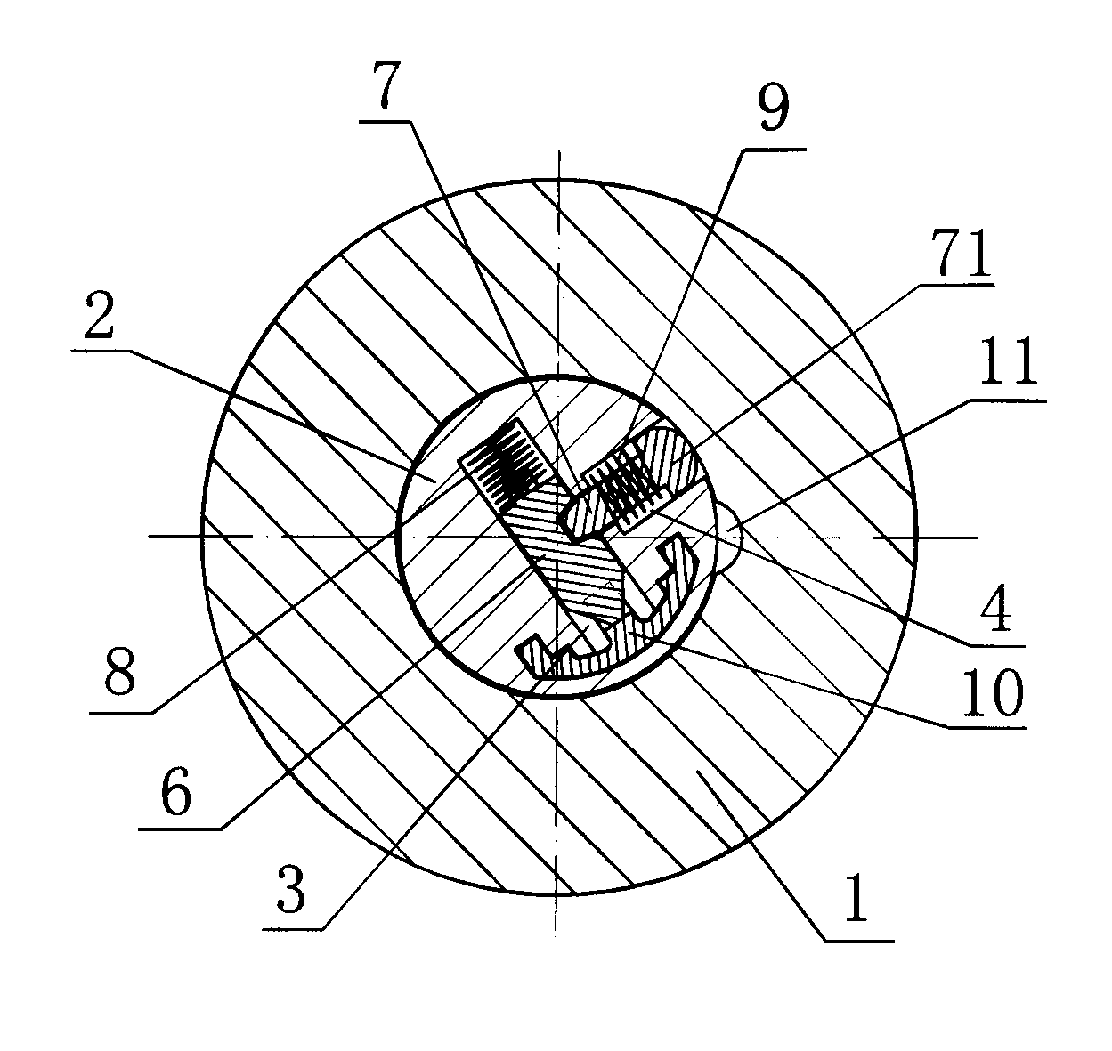 Anti-poking angle spring lock