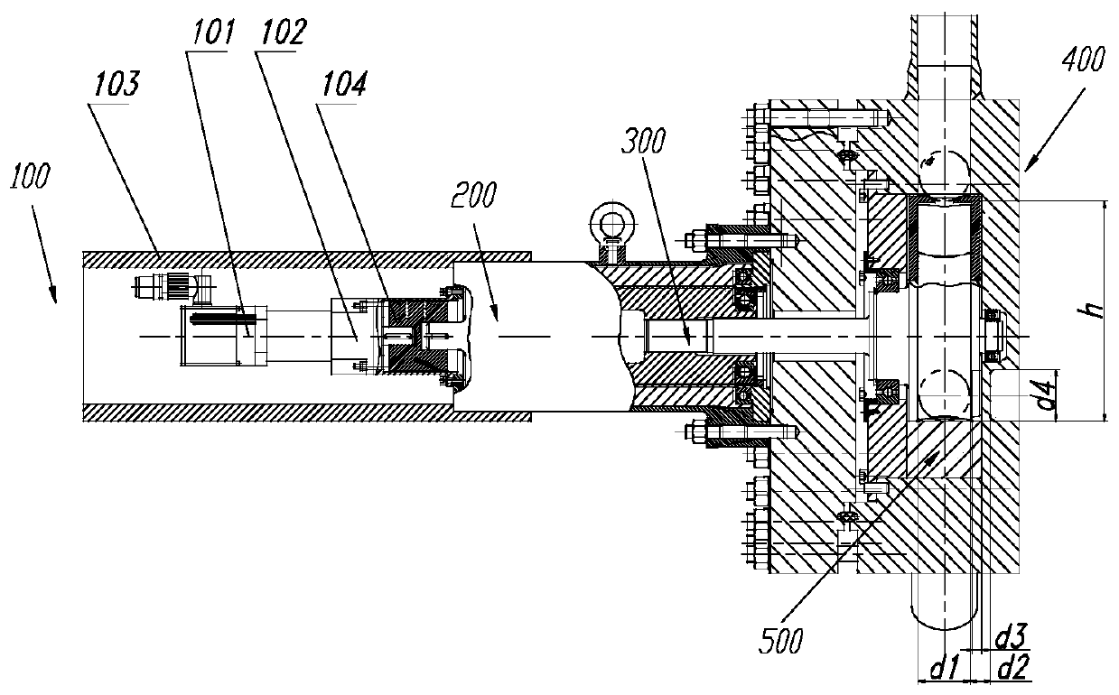 Detecting positioning device for spherical element