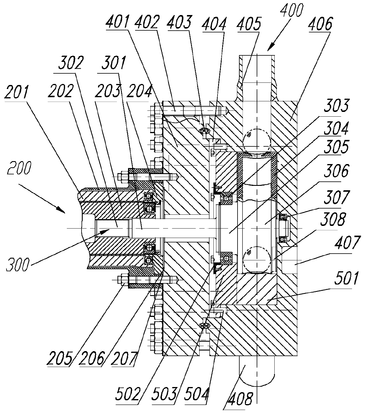 Detecting positioning device for spherical element