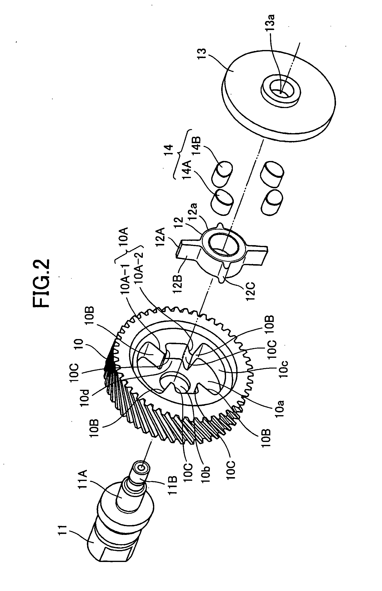 Power tool and gear unit assembled therein