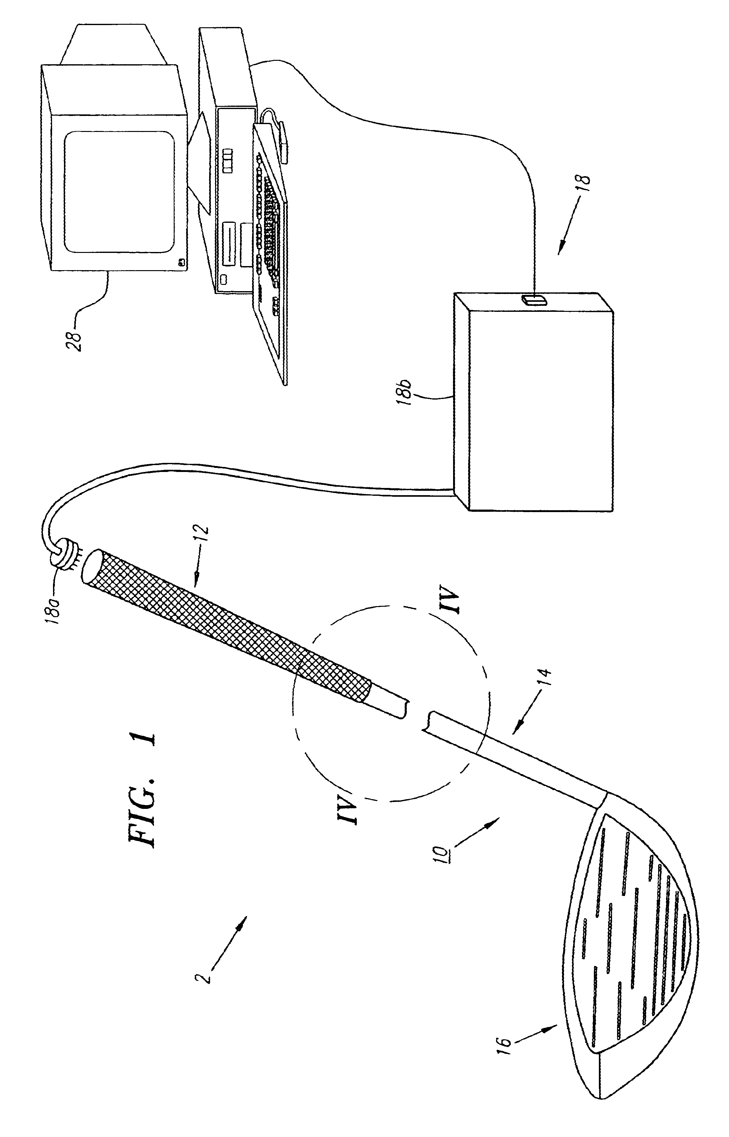 Instrumented golf club system & method of use