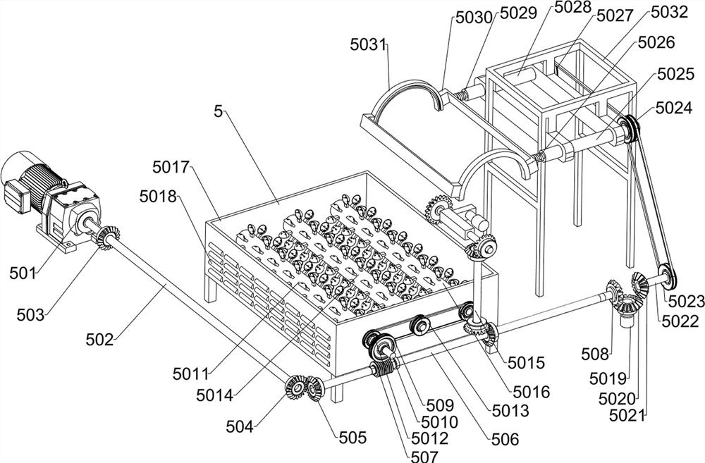 Raw material preparation device for humic acid soil remediation agent