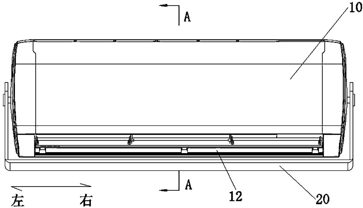 Air conditioner air outlet flow leading structure and air conditioner indoor unit