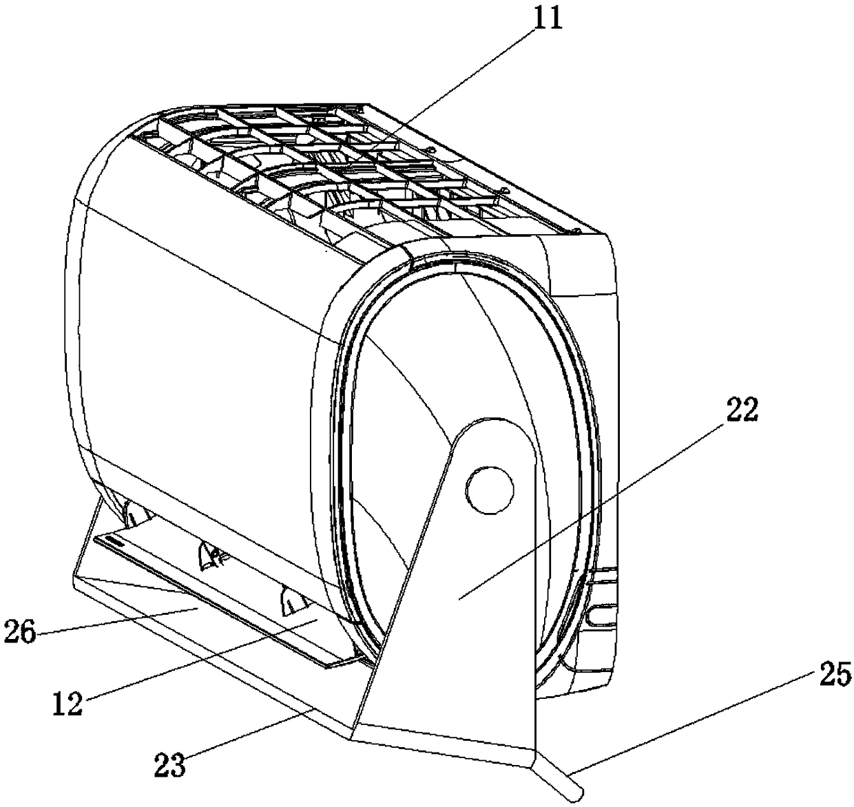 Air conditioner air outlet flow leading structure and air conditioner indoor unit