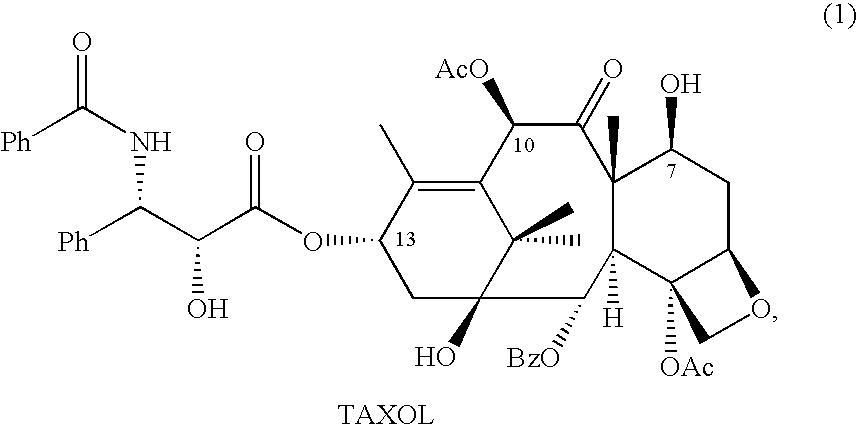 Semi-synthesis and isolation of taxane intermediates from a mixture of taxanes